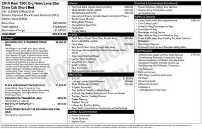 2019 RAM 1500 Big Horn/Lone Star