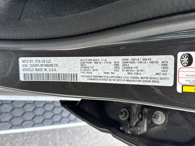 2022 RAM 1500 Laramie