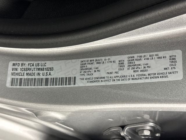 2021 RAM 1500 Laramie