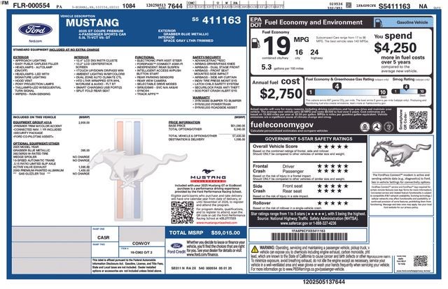 2025 Ford Mustang GT Premium