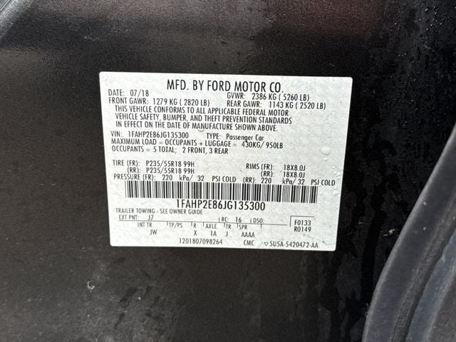 2018 Ford Taurus SEL