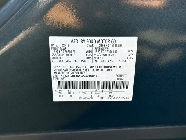 2016 Ford Explorer Limited