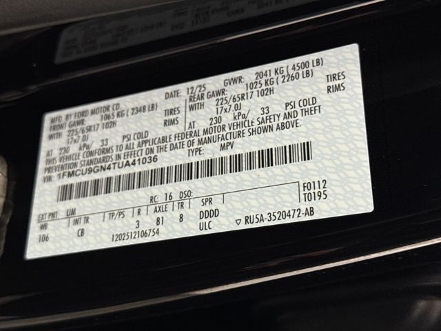 2026 Ford Escape Active