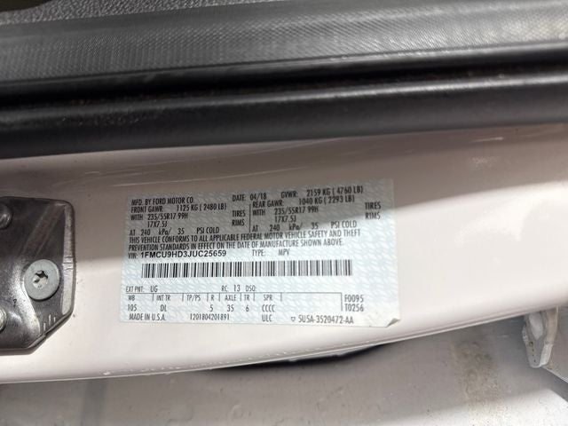 2018 Ford Escape SEL