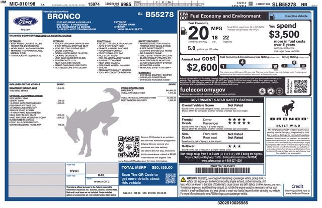 2025 Ford Bronco Big Bend