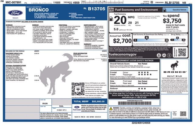 2024 Ford Bronco Outer Banks