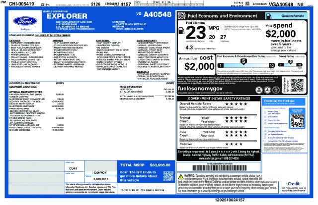 2027 Ford Explorer ST-Line