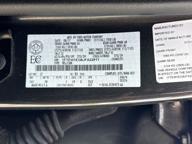 2018 Ford F-150 XLT