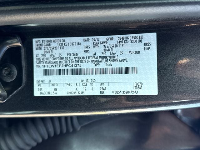 2017 Ford F-150 Lariat