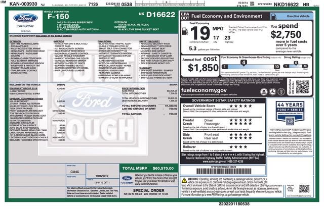 2022 Ford F-150 Lariat
