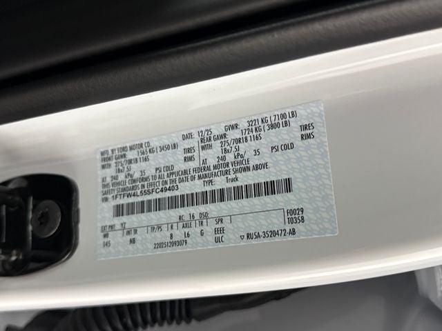 2025 Ford F-150 Tremor