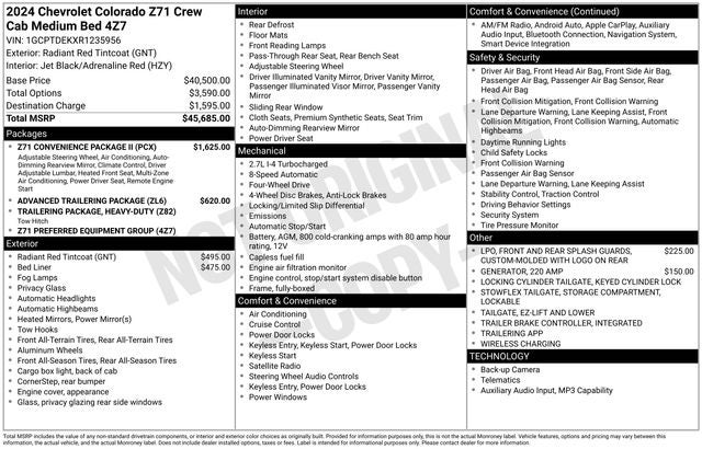 2024 Chevrolet Colorado Z71