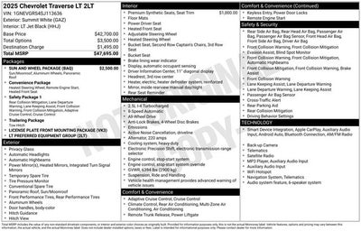 2025 Chevrolet Traverse LT 2LT