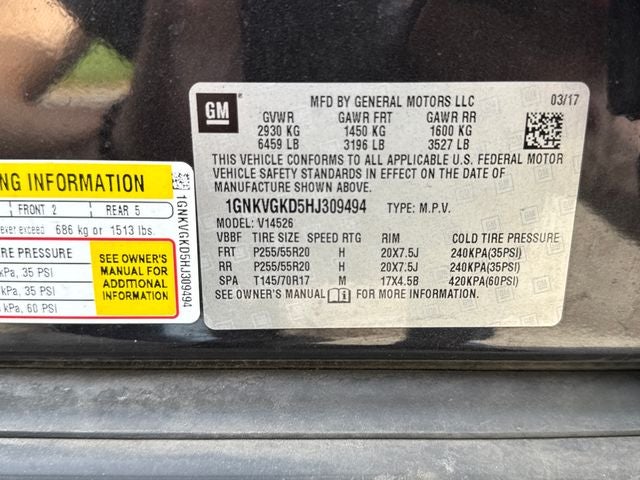 2017 Chevrolet Traverse LT 1LT