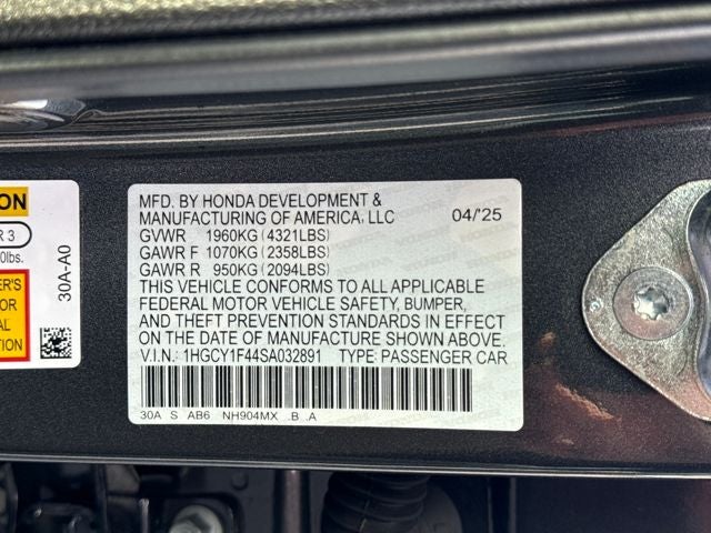 2025 Honda Accord SE