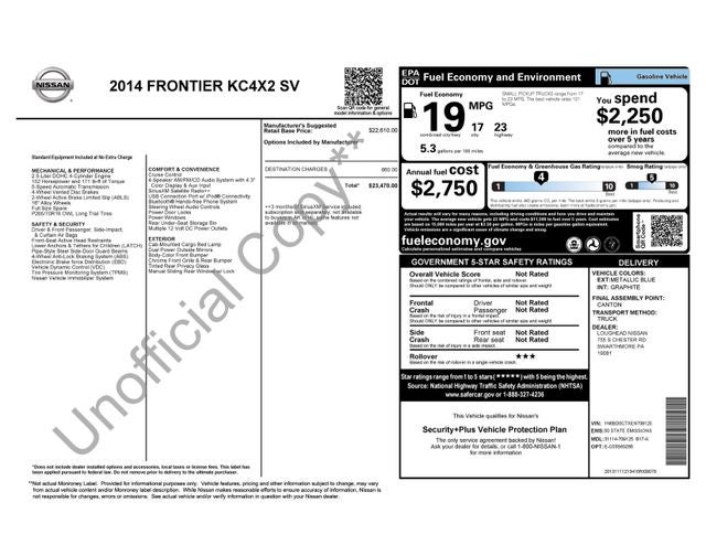 2014 Nissan Frontier SV I4