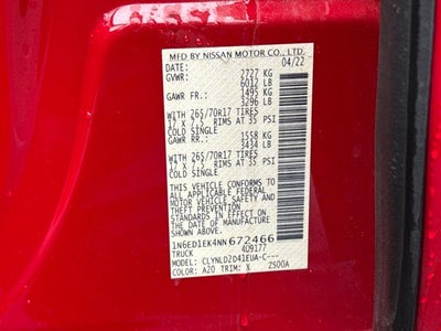 2022 Nissan Frontier PRO-4X