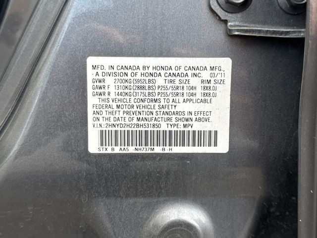2011 Acura MDX 3.7L SH-AWD