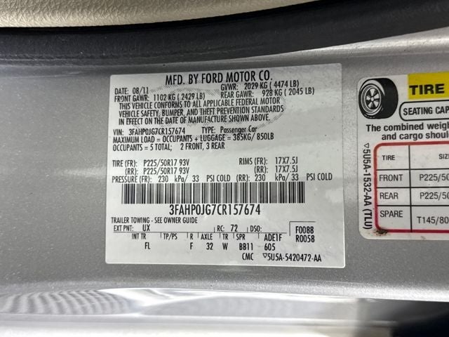 2012 Ford Fusion SEL