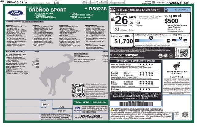 2023 Ford Bronco Sport Outer Banks