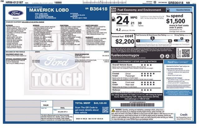 2025 Ford Maverick Lobo High