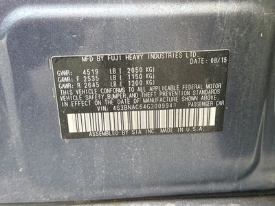 2016 Subaru Legacy 2.5i Premium
