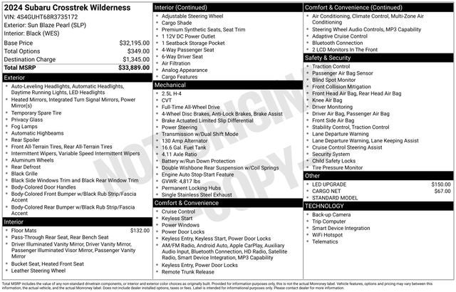 2024 Subaru Crosstrek Wilderness