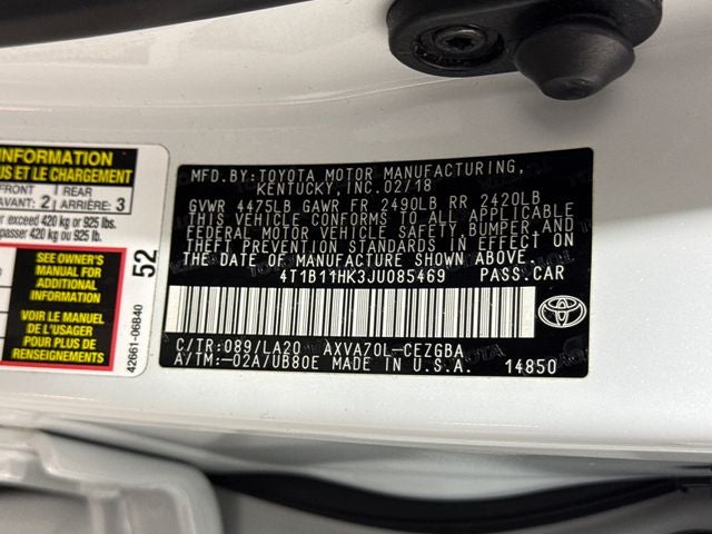 2018 Toyota Camry XLE