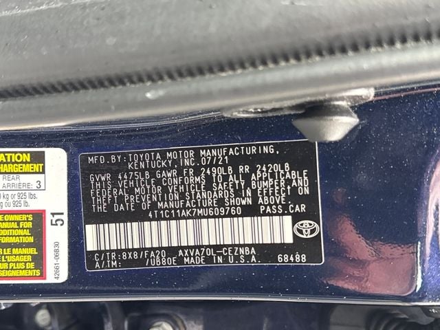 2021 Toyota Camry LE