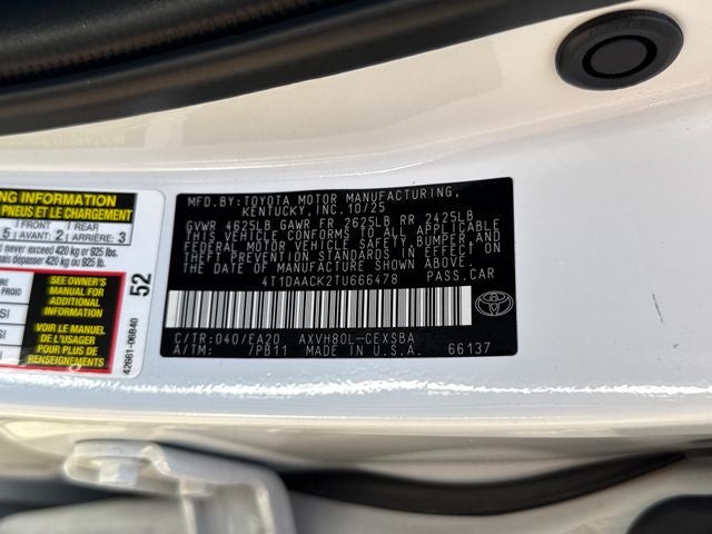 2026 Toyota Camry SE