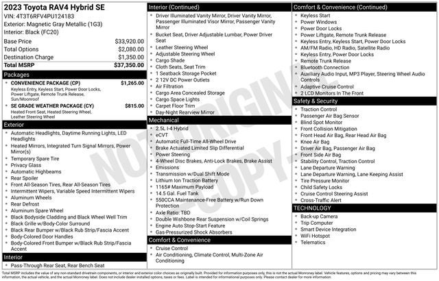 2023 Toyota RAV4 Hybrid SE