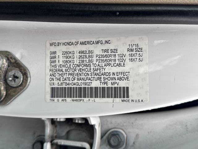 2016 Acura RDX Base