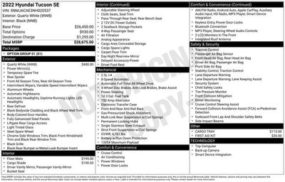2022 Hyundai Tucson SE