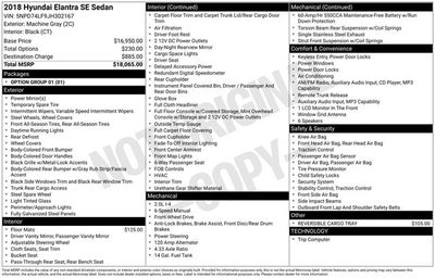 2018 Hyundai Elantra SE