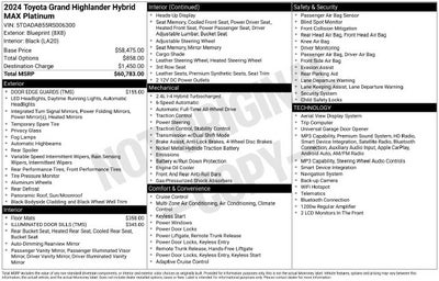 2024 Toyota Grand Highlander Hybrid MAX Platinum