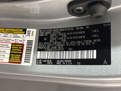 2025 Toyota Sienna XSE 7 Passenger