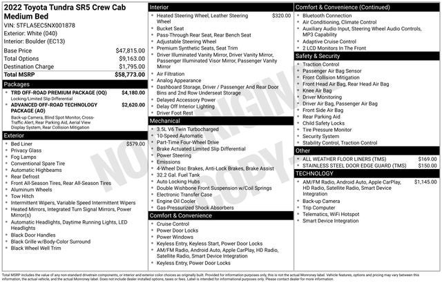 2022 Toyota Tundra SR5