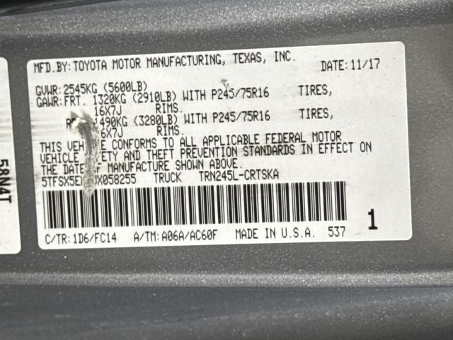 2018 Toyota Tacoma SR5