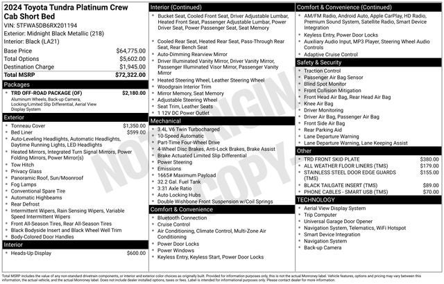 2024 Toyota Tundra Platinum