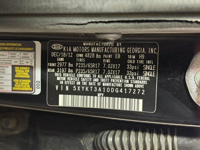 2013 Kia Sorento LX