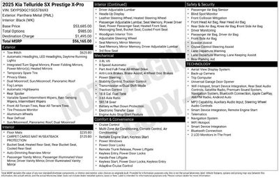 2025 Kia Telluride SX-Prestige X-Pro