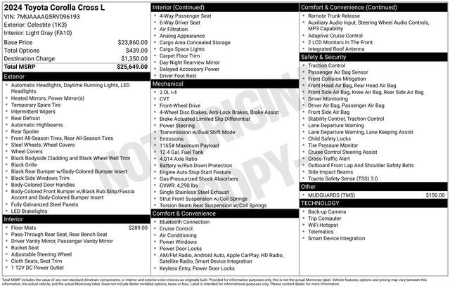 2024 Toyota Corolla Cross L