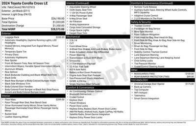 2024 Toyota Corolla Cross LE