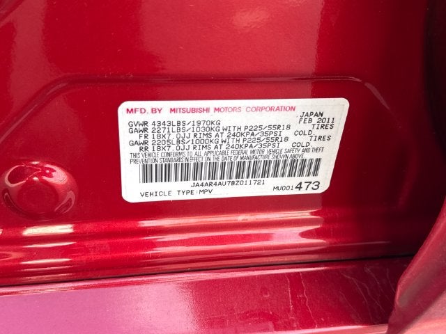 2011 Mitsubishi Outlander Sport SE