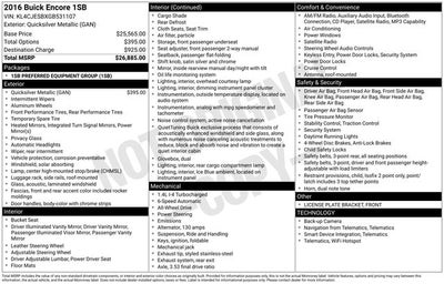 2016 Buick Encore Base