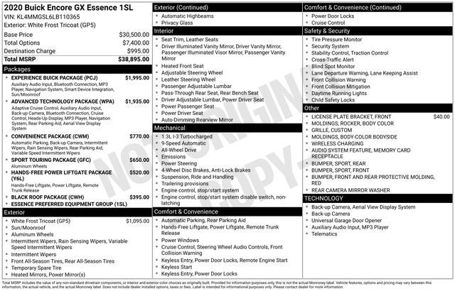 2020 Buick Encore GX Essence