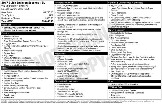 2017 Buick Envision Essence