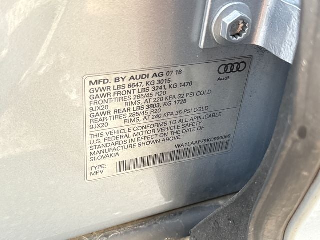 2019 Audi Q7 55 Premium Plus quattro