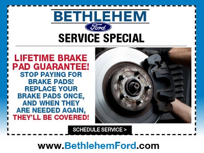 Lifetime Brake Pad Guarantee!